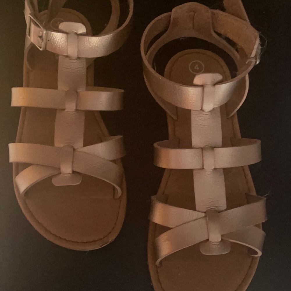 Beige Big Girl Sandals